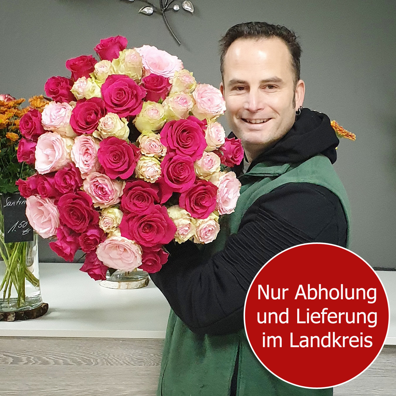 Ein Arm voller Rosen